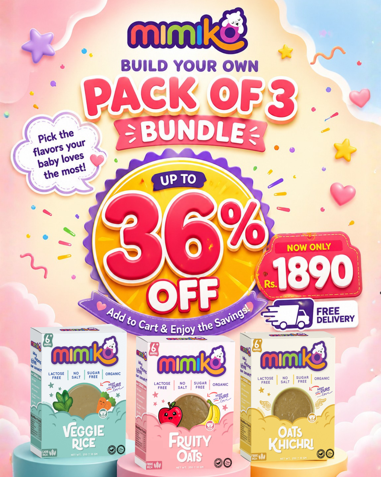 Baby's Choice Bundle - Pack of any 3
